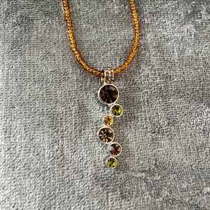 LIA SOPHIA seed bead necklace & pendant